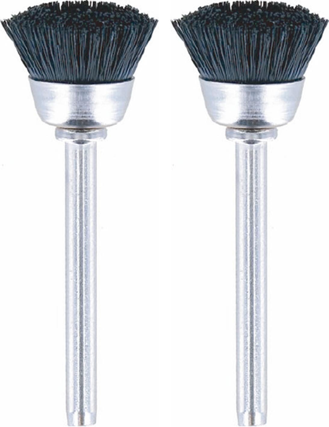 Dremel 404-02 Nylon Bristle Brushes, 1/2 Inch, 2-Pack