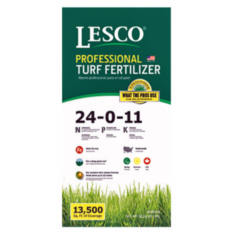 Lesco® 080258 Professional Turf Fertilizer, 24-0-11, 50 Lbs