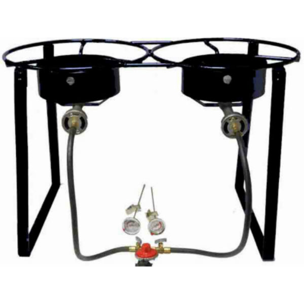 King Kooker® CS2016 Double-Burner High-Pressure Camp Cooker, 20"