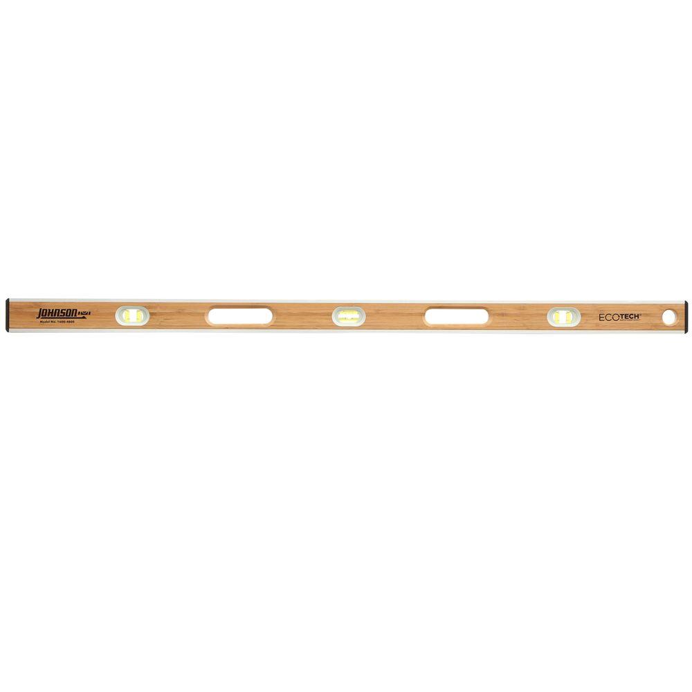 Johnson 1610-4800 Eco-Tech® Bamboo Level, 48"