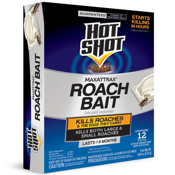 Hot Shot HG-2030W MaxAttrax® Roach Bait, 12-Count