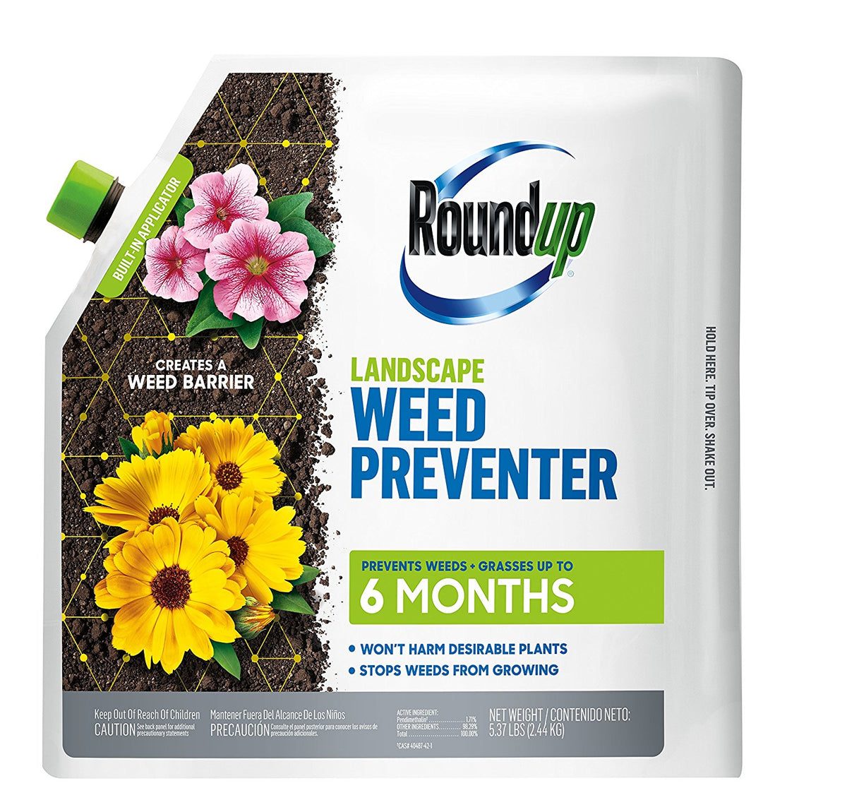 Roundup 4385106 Landscape Weed Preventer for Up To 6 Months, 5.4 Lb