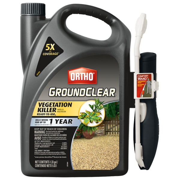 Ortho 0436304 GroundClear Vegetation Killer w/Comfort Wand, RTU, 1.33-Gallon
