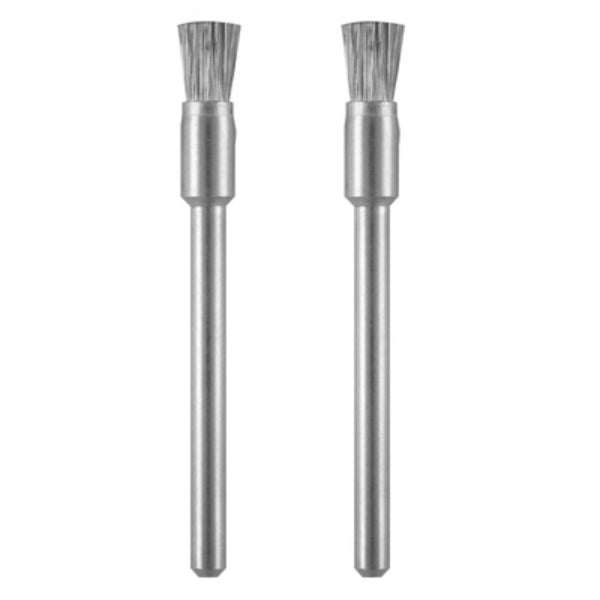 Dremel 443-02 Carbon Steel Brushes, 1/8", 2-Pack