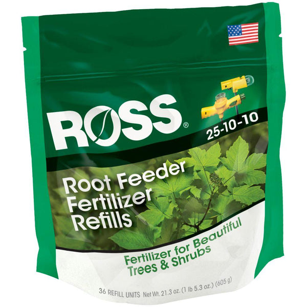 Ross® 14666 Tree & Shrub Root Feeder Fertilizer Refills, 25-10-10, 36-Pack