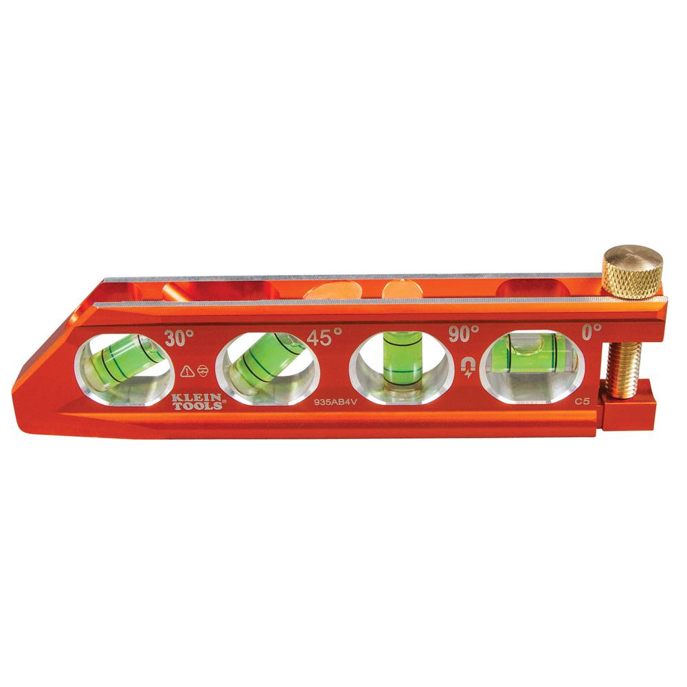 Klein Tools® 935AB4V Accu-Bend™ 4-Vial Conduit & Pipe Magnetic Level