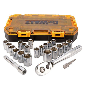DeWalt® DWMT73813 Combination Socket Set, 1/2" Drive, 23-Piece