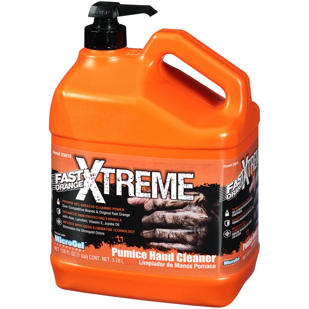 Fast Orange® 25618 Xtreme Professional Grade Hand Cleaner w/ Pump, 1-Gallon