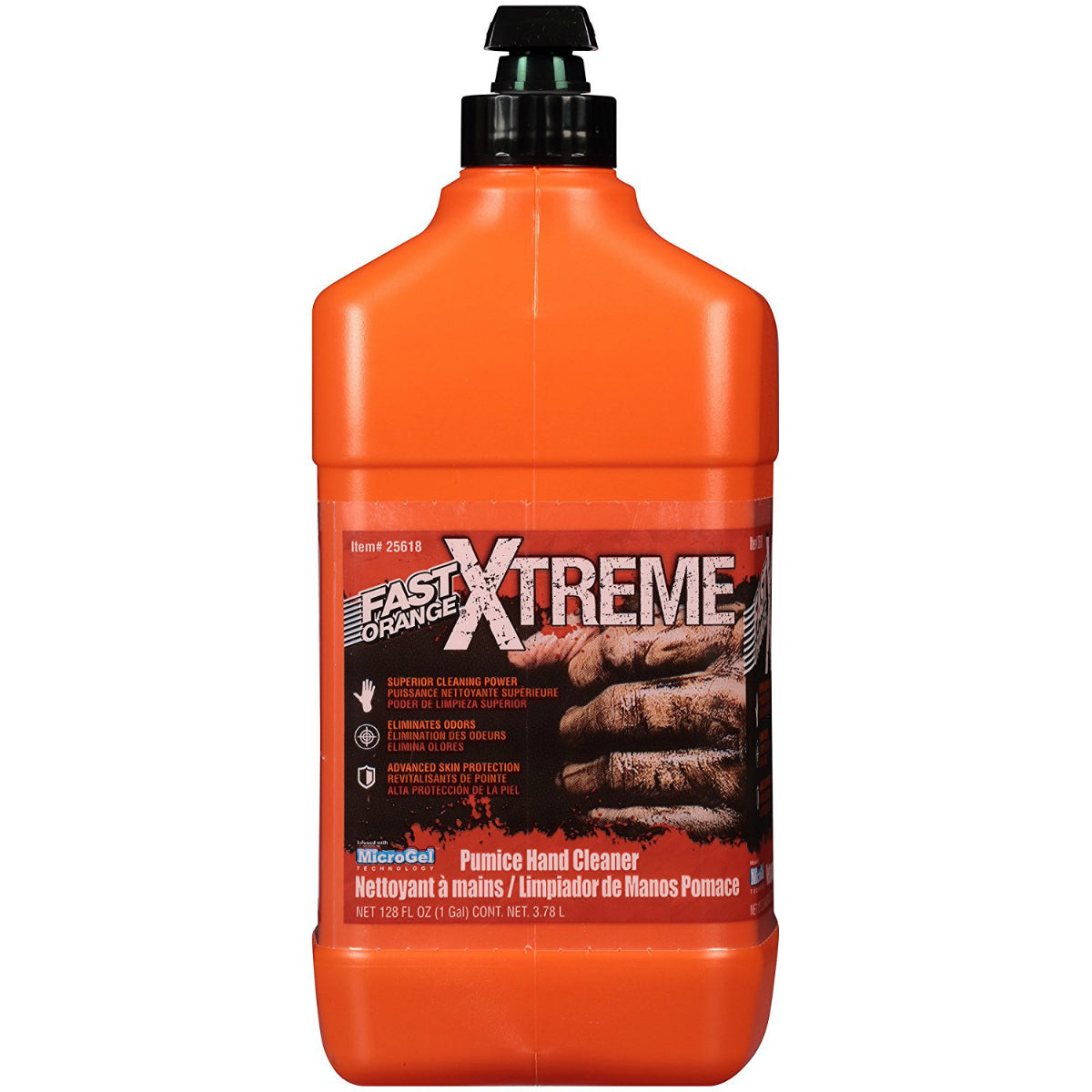 Fast Orange® 25618 Xtreme Professional Grade Hand Cleaner w/ Pump, 1-Gallon
