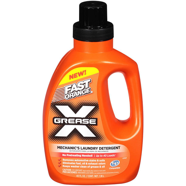 Fast Orange® 22340 Grease X Mechanic’s Laundry Detergent, 40 Oz