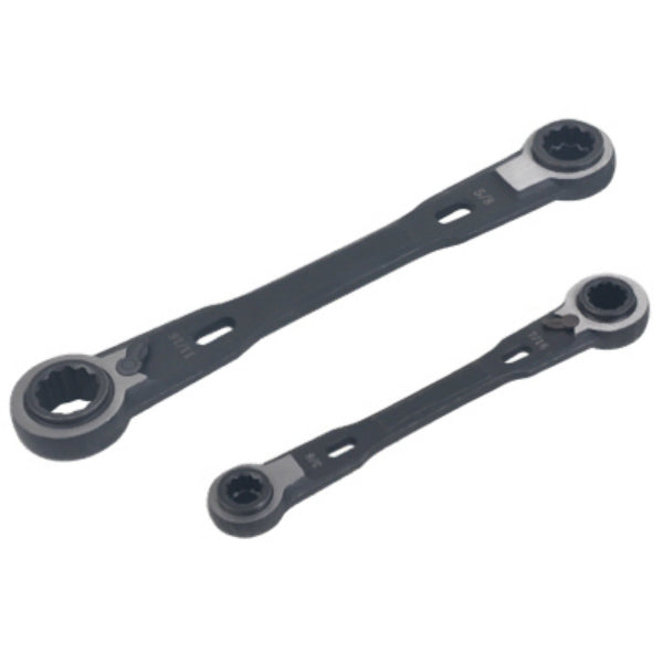 Master Mechanic DR81035AS SAE Dual Box Ratcheting Wrench Set, Black, 2-Piece