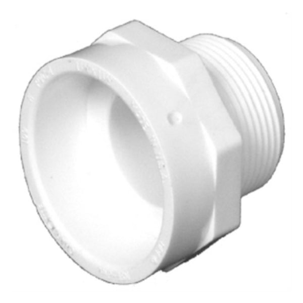 Charlotte Pipe PVC-00109-0800HA DWV Schedule 40 Male Adapter, 1-1/2" x 1-1/4"