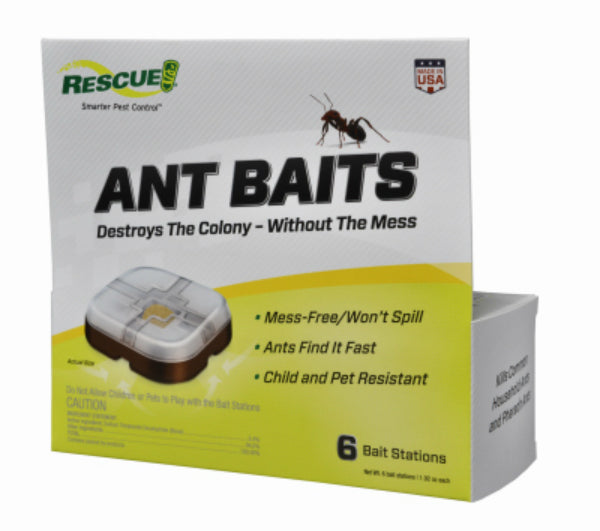 Rescue® AB6-BB4 Ant Bait Stations, 6-Pack