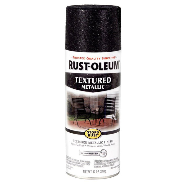 Rust-Oleum® 252303 Stops Rust® Textured Metallic Spray Paint, Galaxy, 12 Oz