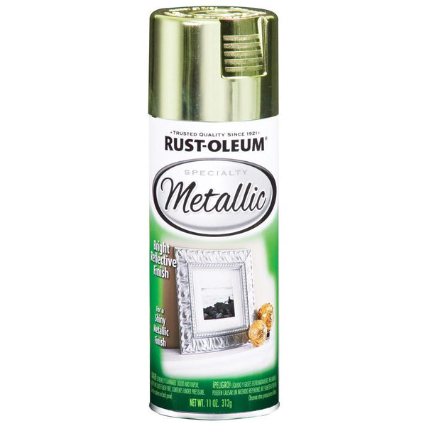 Rust-Oleum® 1936830 Specialty Metallic Spray Paint, Brass, 12 Oz