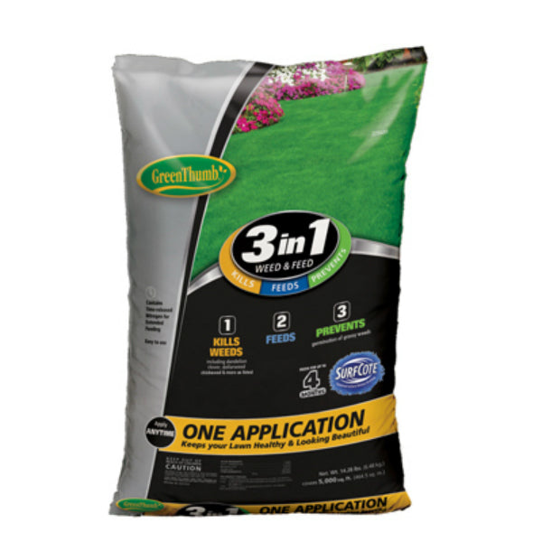 Green Thumb® GT23610 3-In-1 Weed & Feed & Crabgrass Preventer, 5000 Sq.Ft.