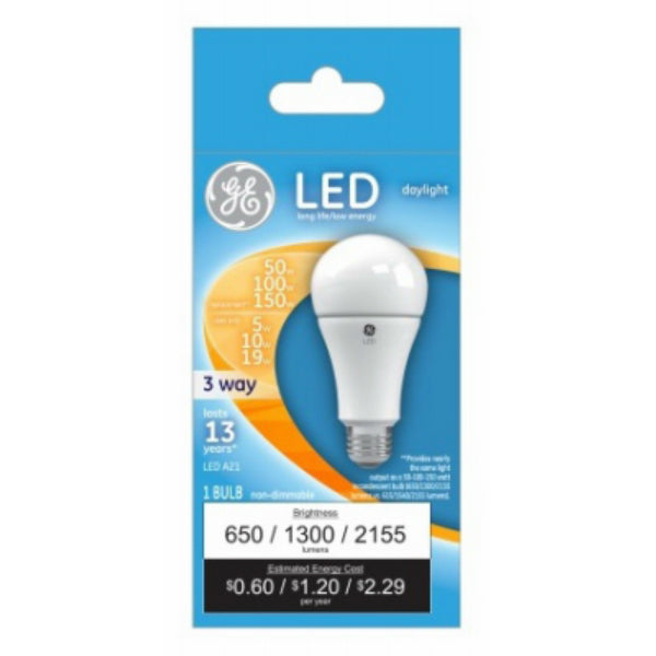 GE Lighting 24179 A21 LED Light Bulb, 5000 K