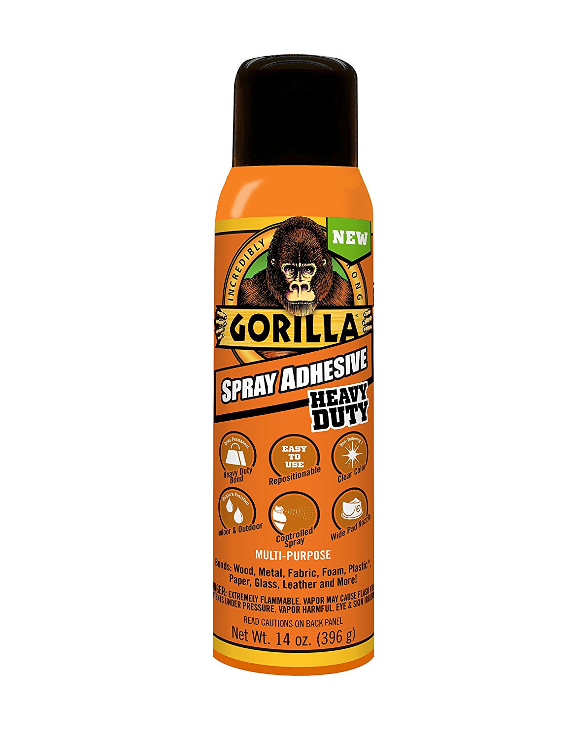 Gorilla® 6301502 Heavy Duty Spray Adhesive, 14 Oz