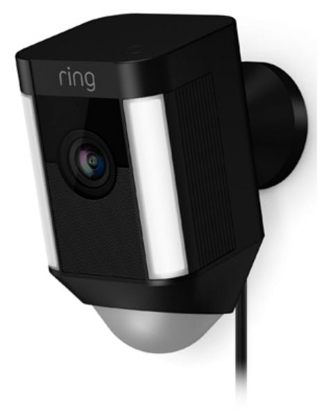 Ring 8SH1P7-BEN0 Spotlight Wired HD Camera with 2-Way Talk & Spotlights, Black