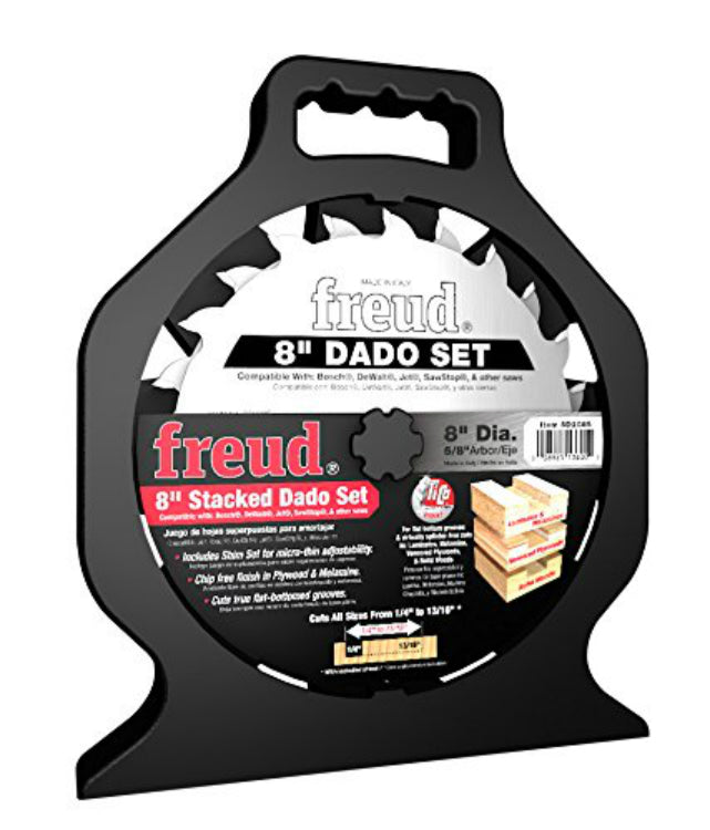 Freud SD208S Dado Blade Set, 8 Inch x 12 Teeth