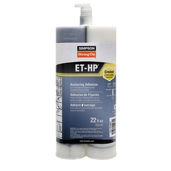Simpson Strong-Tie ET-HP22-N Epoxy Adhesive with Nozzle & Extension, 22 Oz