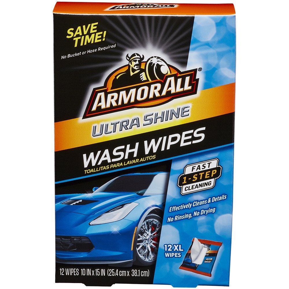 Armor All Car Glass Wipes, Auto Glass Cleaner Wipes for Dirt and Dust, 3  Pack