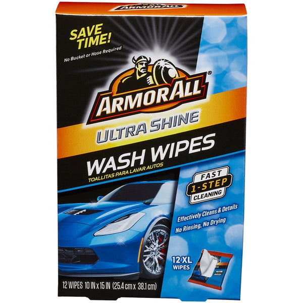 Armor All® 18240 Ultra Shine Wash Wipes, 12-Count