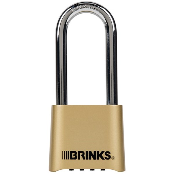 Brinks Home Security™ 671-49002 Commercial 4-Dial Resettable Padlock, 50 mm