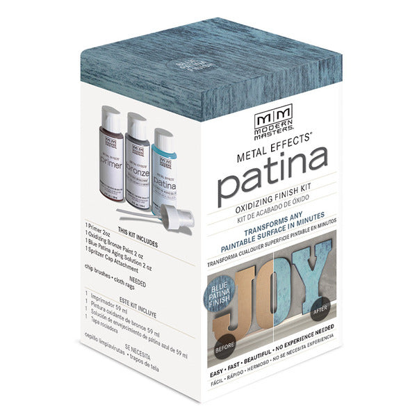 Modern Masters® 306291 Metal Effects® Blue Patina Oxidizing Finish Kit, 2 Oz