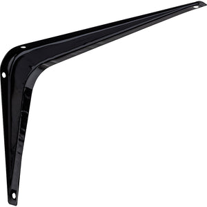 National Hardware® N218-941 Steel Shelf Bracket, Black, 8" x 10"