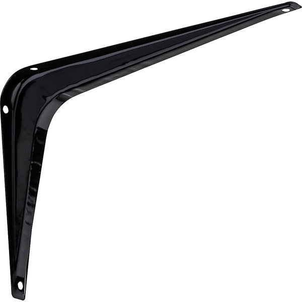 National Hardware® N218-941 Steel Shelf Bracket, Black, 8" x 10"