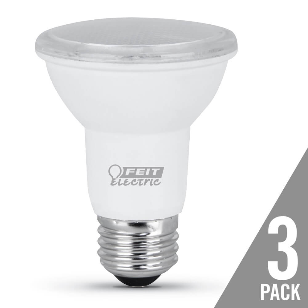 Feit Electric® PAR2050/850/10KLED/3 Non-Dimmable PAR20 LED Bulb, 7W, 3-Pack