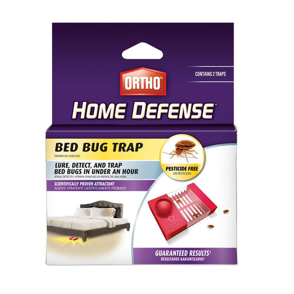 Ortho® Home Defense® 0465510 Pesticide-Free Bed Bug Traps, 2-Pack