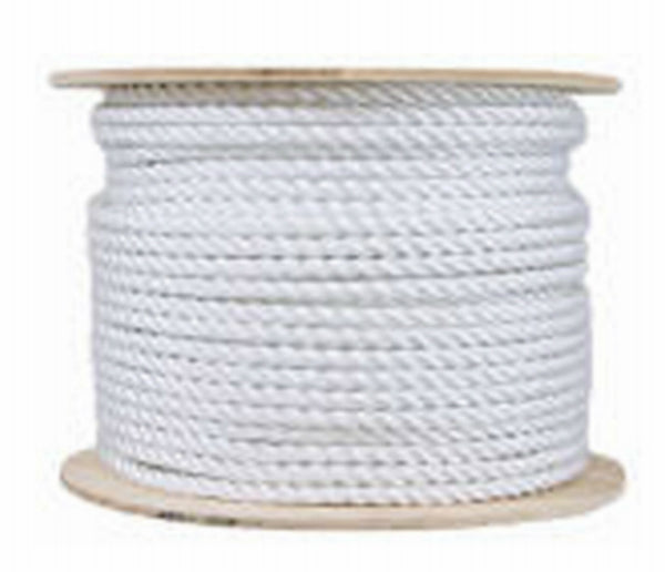 Mibro 644381 Twisted Cotton Rope Reel, Natural Color, 120 Lb, 1/2" x 200'