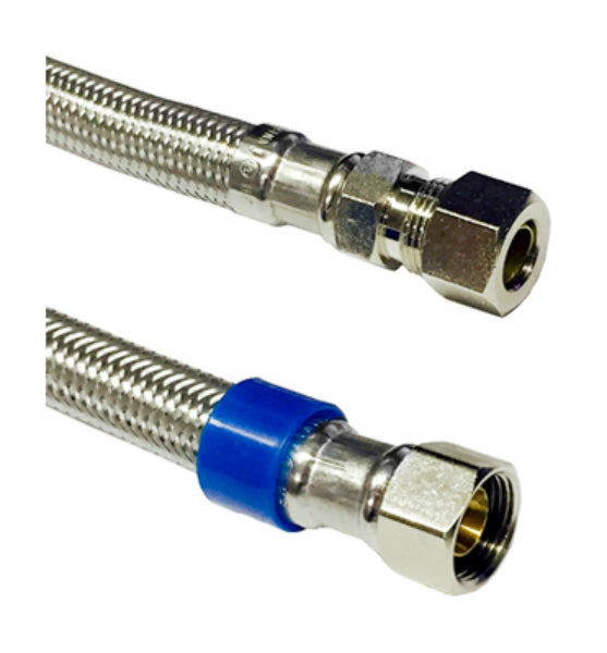 Lasco 10-0520 Braided Stainless Steel Faucet Water Supply Line, 20"