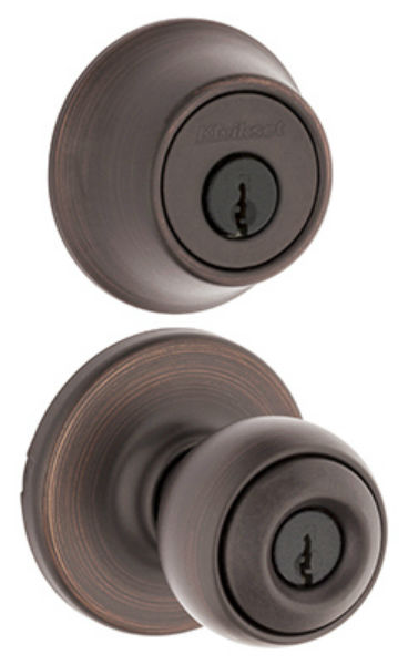 Kwikset® 690P-11P-CP-K6 Single Cylinder Deadbolt Combo Pack, Venetian Bronze