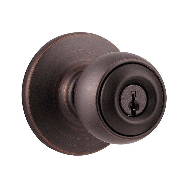 Kwikset 400P-11P-CP-K6-V1 Grade 3 Security Polo Keyed Entry Knob,Venetian Bronze