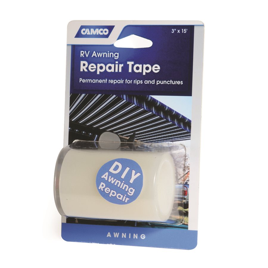Camco 42613 Awning Repair Tape for Rips & Punctures, 3" x 15'