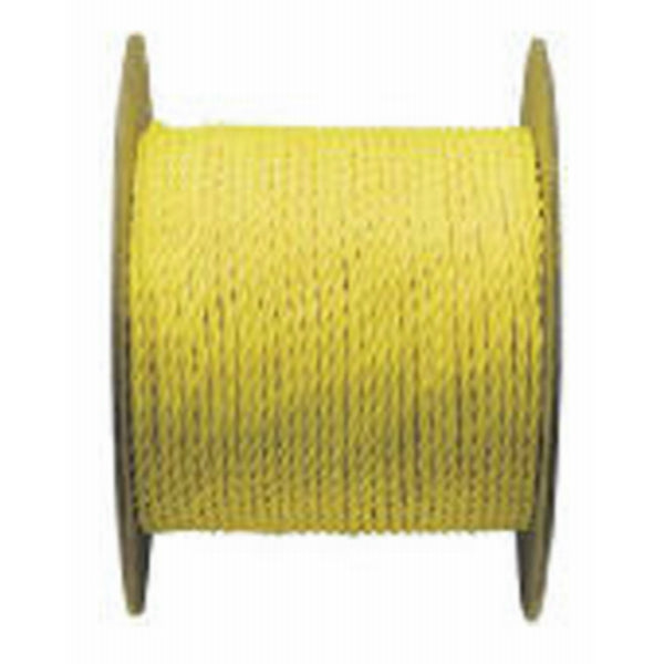 Mibro 300521TV Twisted Polypropylene Rope, Yellow, 1/4" x 1200'