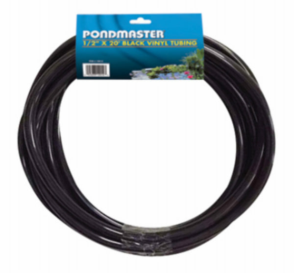 PondMaster 12020 Standard Vinyl Pond Tubing, Black, 1/2" x 20'