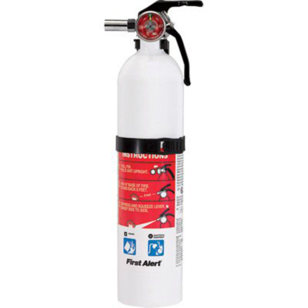 First Alert AUTOMAR10 Rechargeable Marine Fire Extinguisher UL Rate 10-B:C, 5 Lb