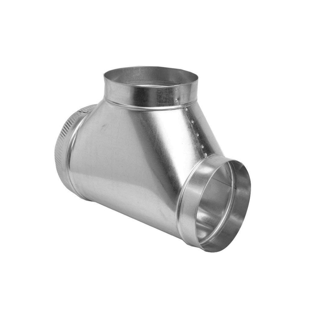 Gray Metal GV0883-A Easy Flow Stove Pipe Tee, 26-Gauge, 4"