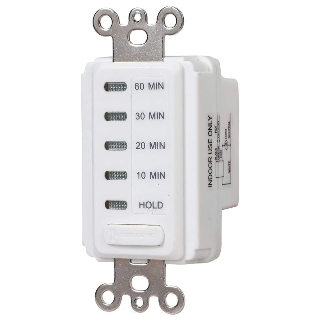 Intermatic EI210W Electronic Auto-Off Countdown Timer with Preset Times, White