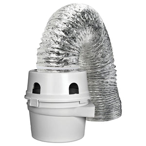 Dundas Jafine TDIDVKZW Proflex Indoor Dryer Vent Kit, 4" x 5'