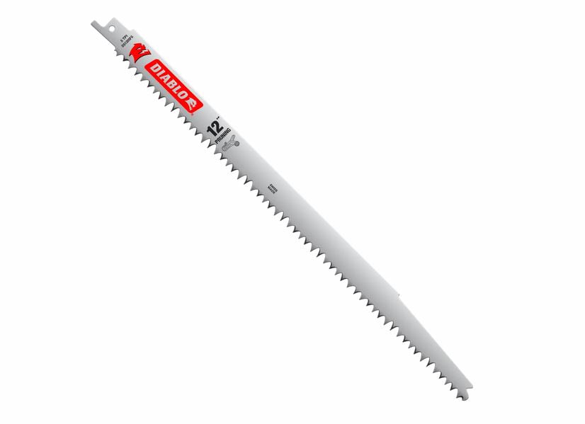 Diablo DS1205FG5 Fleam Ground Recip Saw Blade for Pruning, 5-TPI, 12", 5-Pack