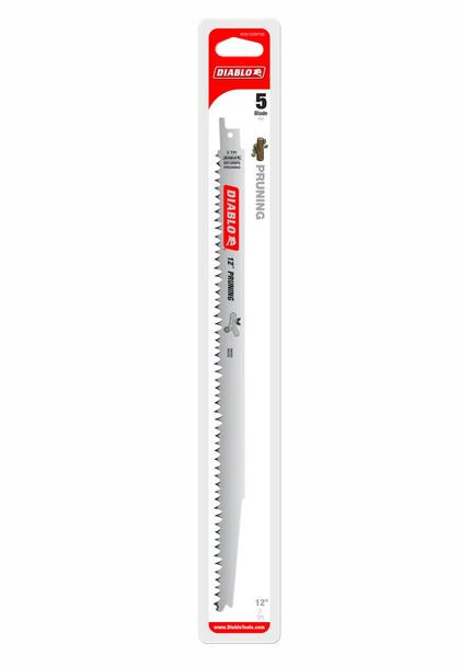 Diablo DS1205FG5 Fleam Ground Recip Saw Blade for Pruning, 5-TPI, 12", 5-Pack