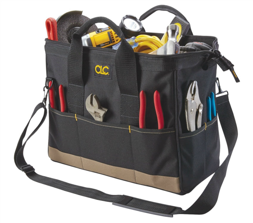 CLC 1165 Large BigMouth Tool Tote Bag, 22 Pockets
