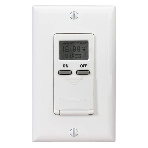 Intermatic EIJ500WC 7-Day Standard Programmable Timer, 125 VAC, 15A, White