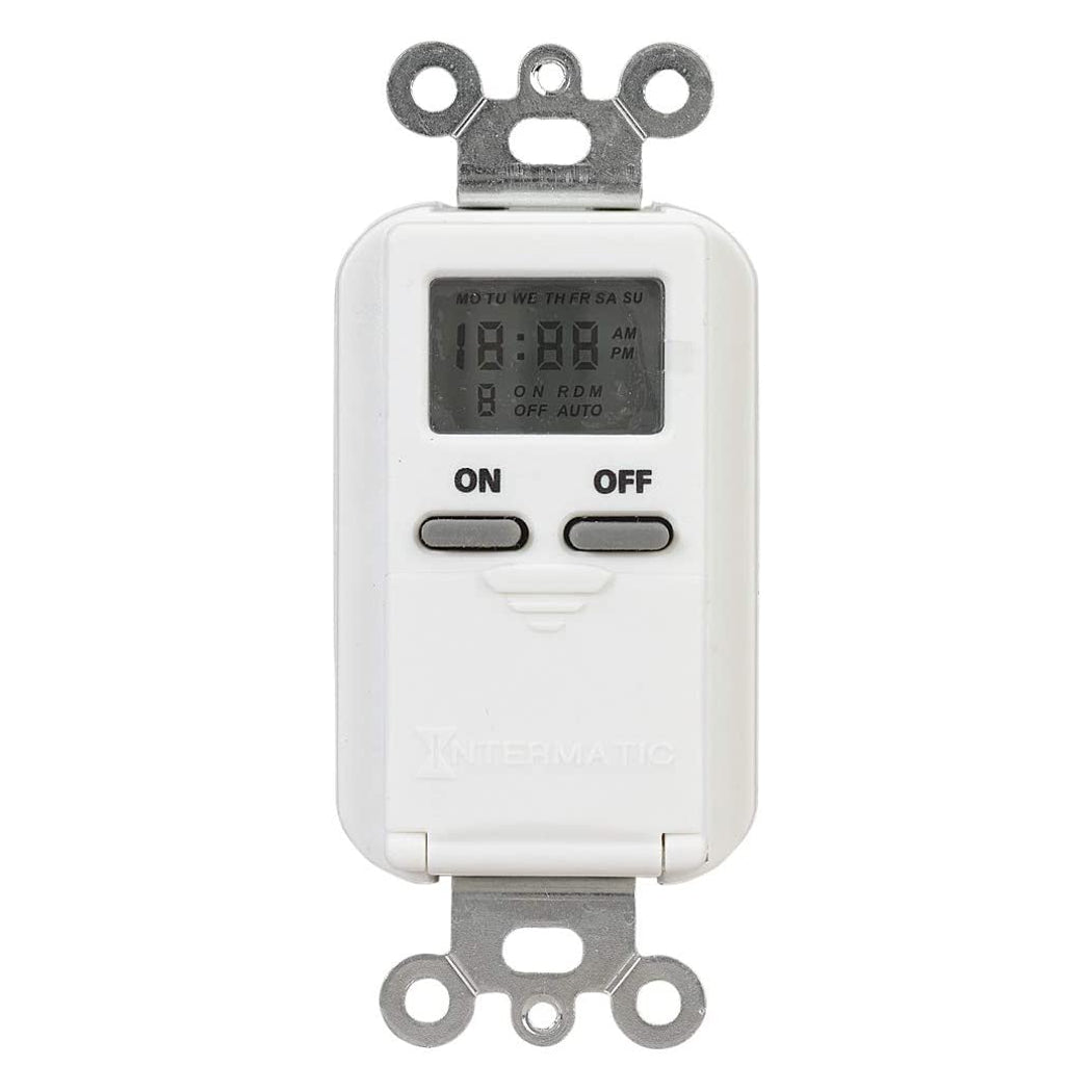 Intermatic EIJ500WC 7-Day Standard Programmable Timer, 125 VAC, 15A, White