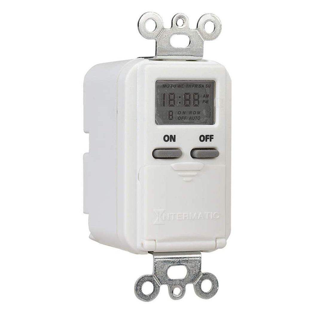 Intermatic EIJ500WC 7-Day Standard Programmable Timer, 125 VAC, 15A, White